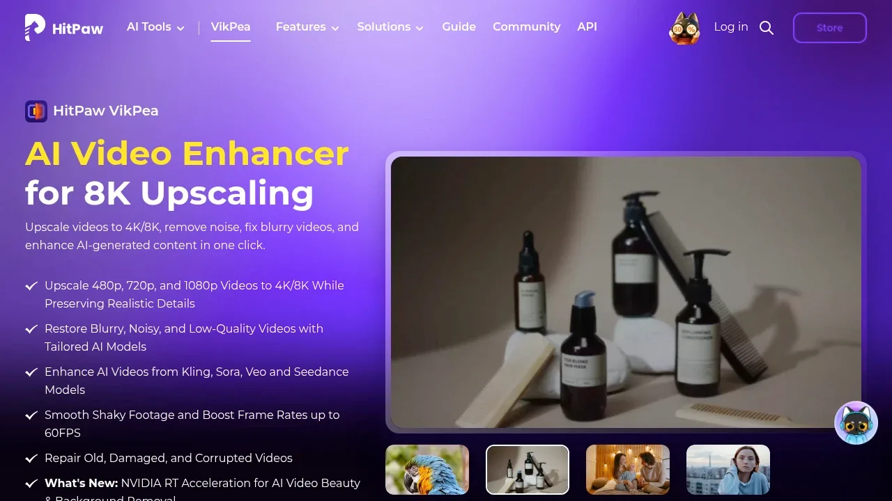 Screenshot of HitPaw VikPea website