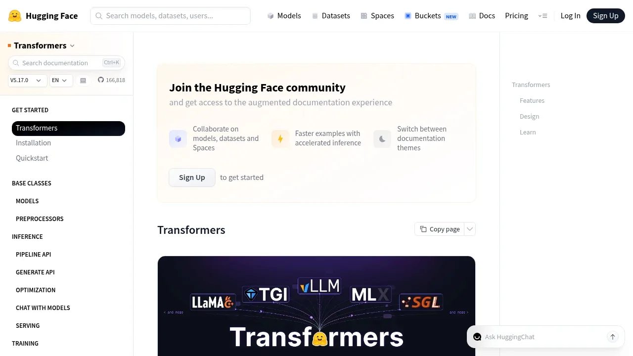 Screenshot of Transformers website