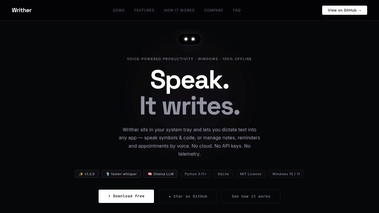 Screenshot of WritHer website