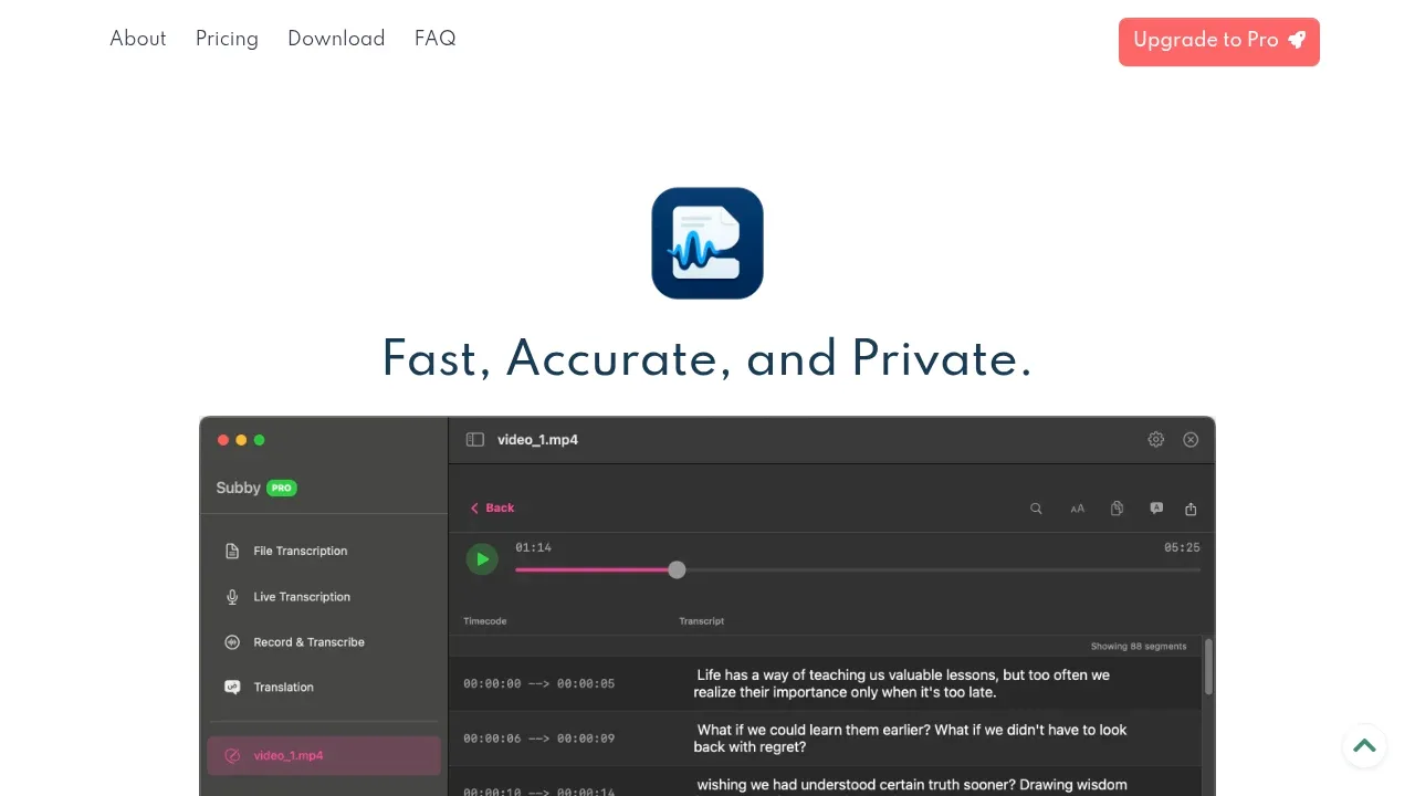 Screenshot of WhisperBuddy website