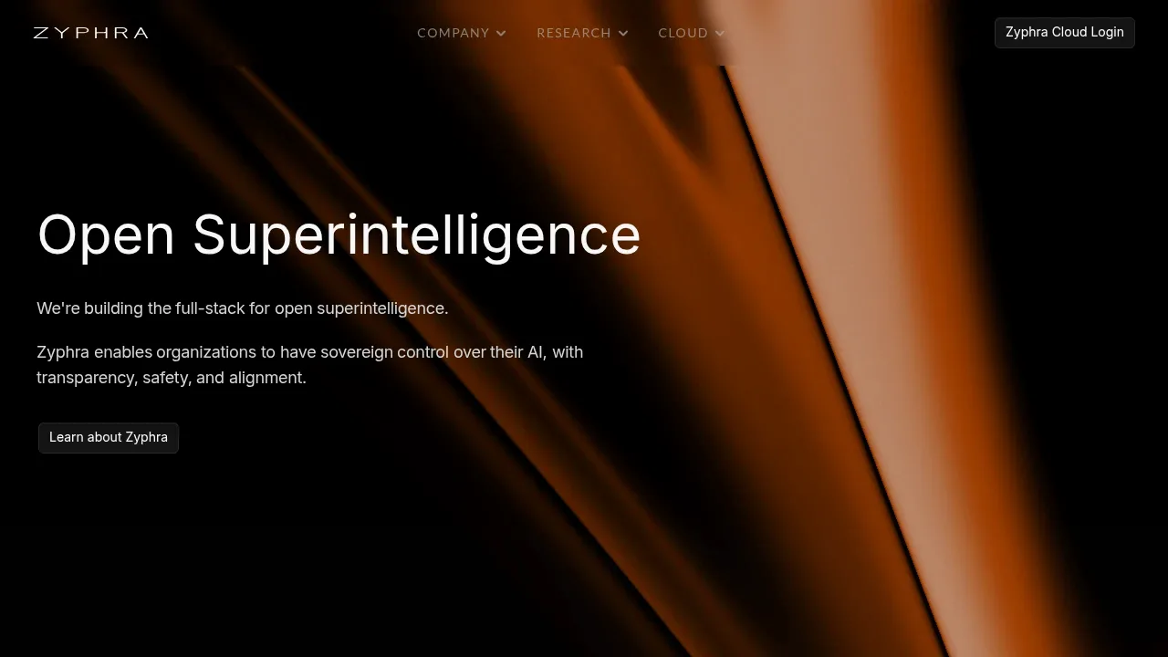 Screenshot of Zonos website