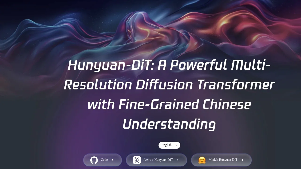 Screenshot of HunyuanDiT website