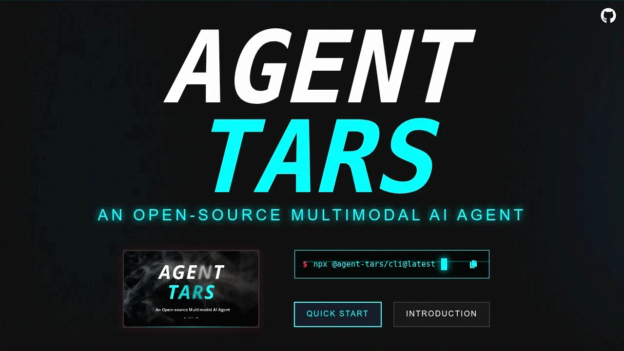 Screenshot of UI-TARS Desktop website