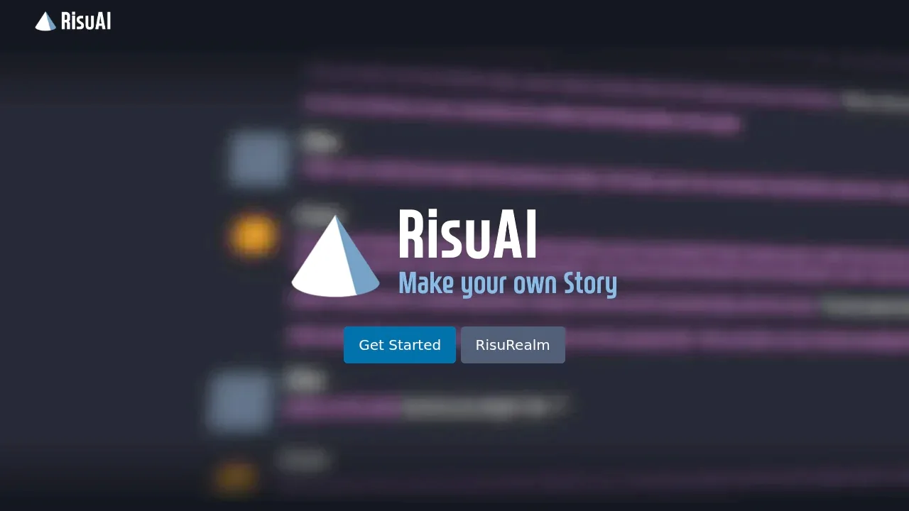 Screenshot of RisuAI website