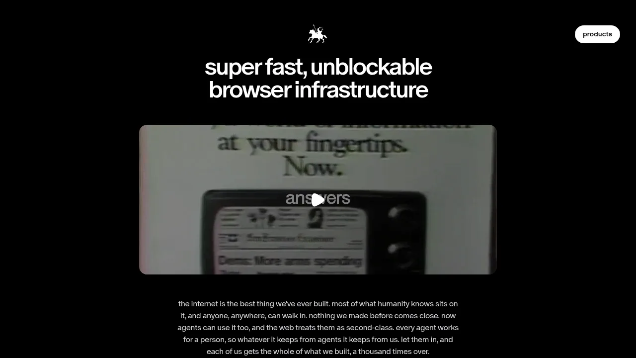Screenshot of Fortress website
