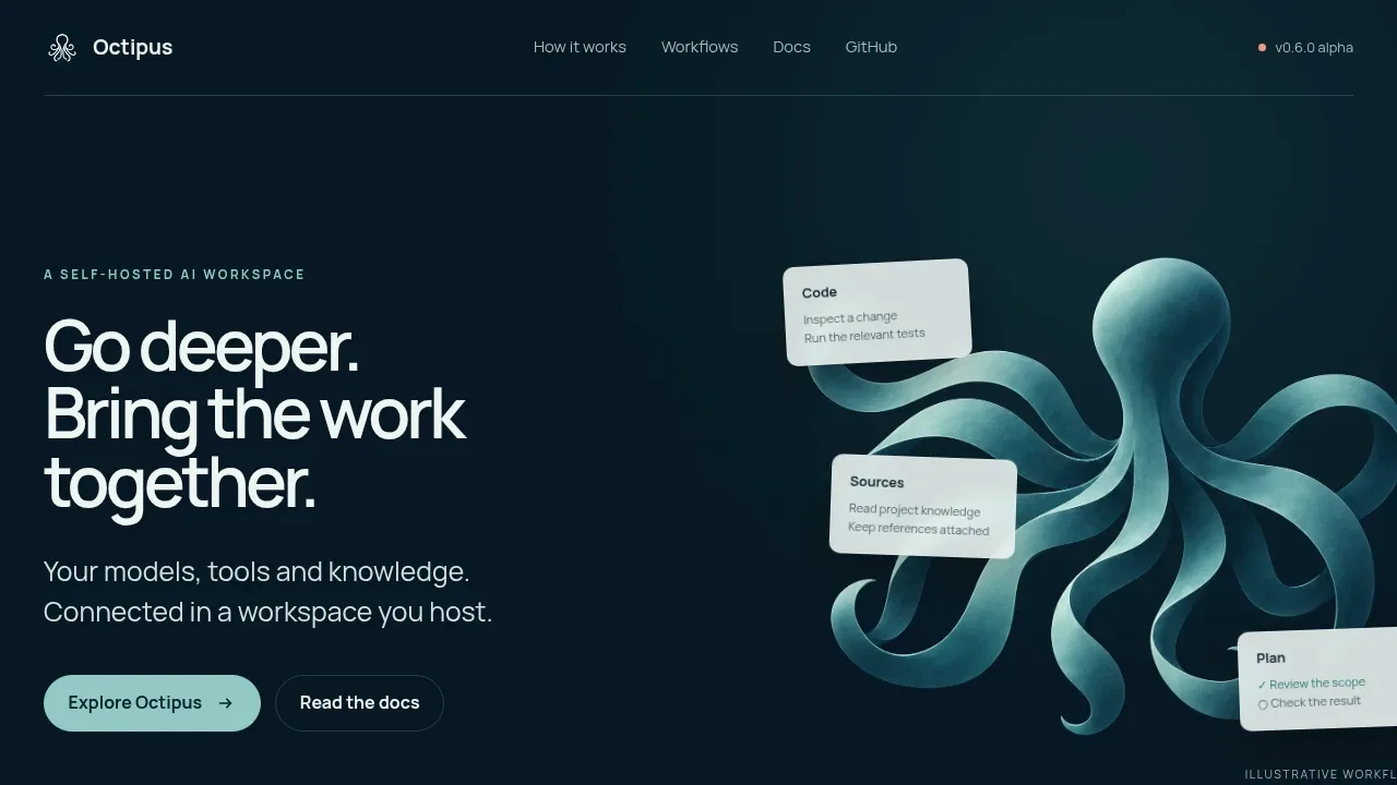 Screenshot of Octipus website