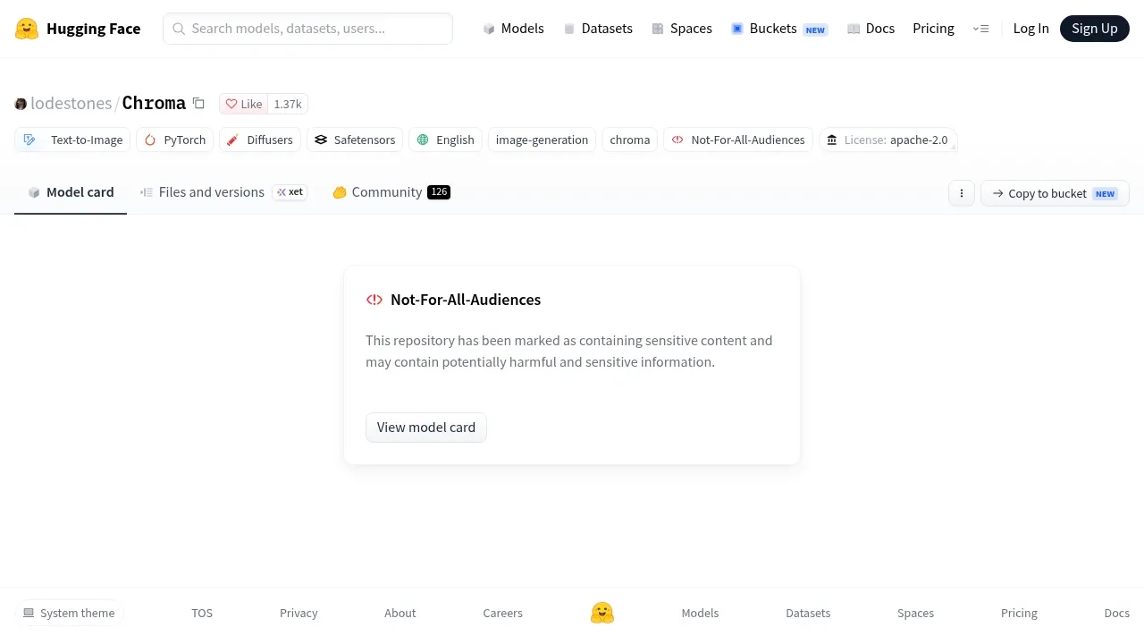 Screenshot of Chroma website