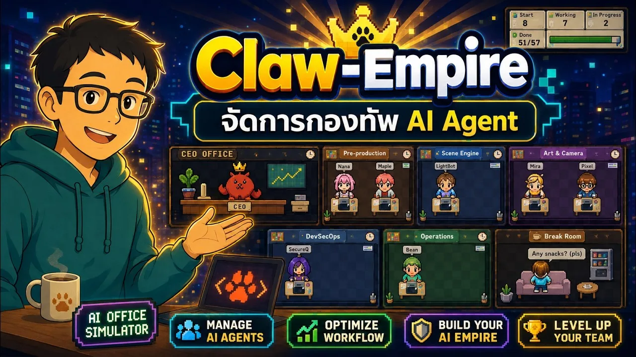 Claw-Empire setup with Gemini CLI and agent office tour