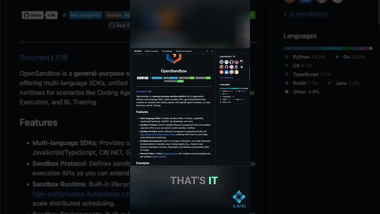 OpenSandbox overview: self-hosted AI code execution