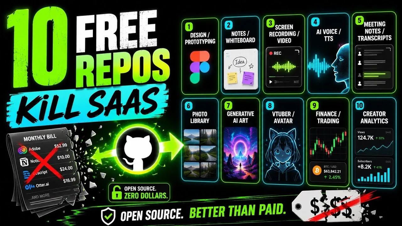 Voicebox, Meetily and 8 more repos: SaaS alternatives