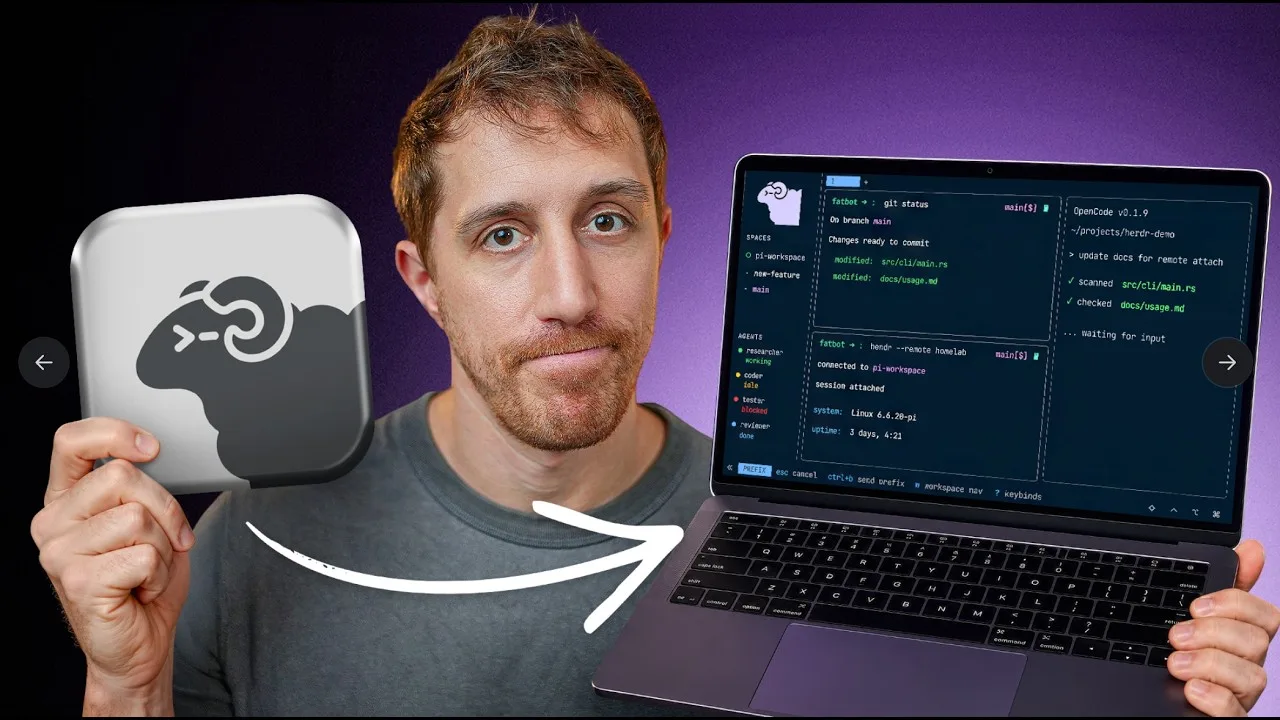 Herdr vs tmux: setup, agent tracking and remote access