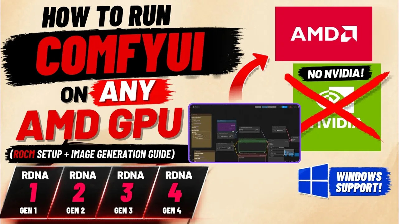 ComfyUI on AMD: Windows ROCm setup and GGUF comparison