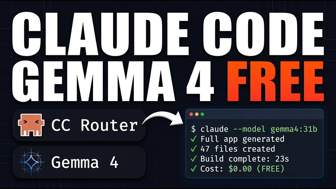 Claude Code Router + Gemma 4 31B: SaaS setup