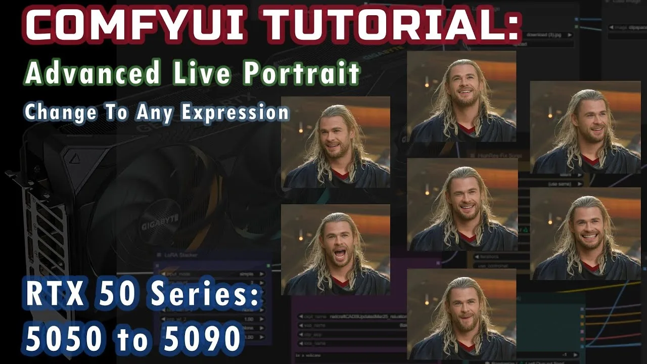 ComfyUI Advanced Live Portrait setup and face editing