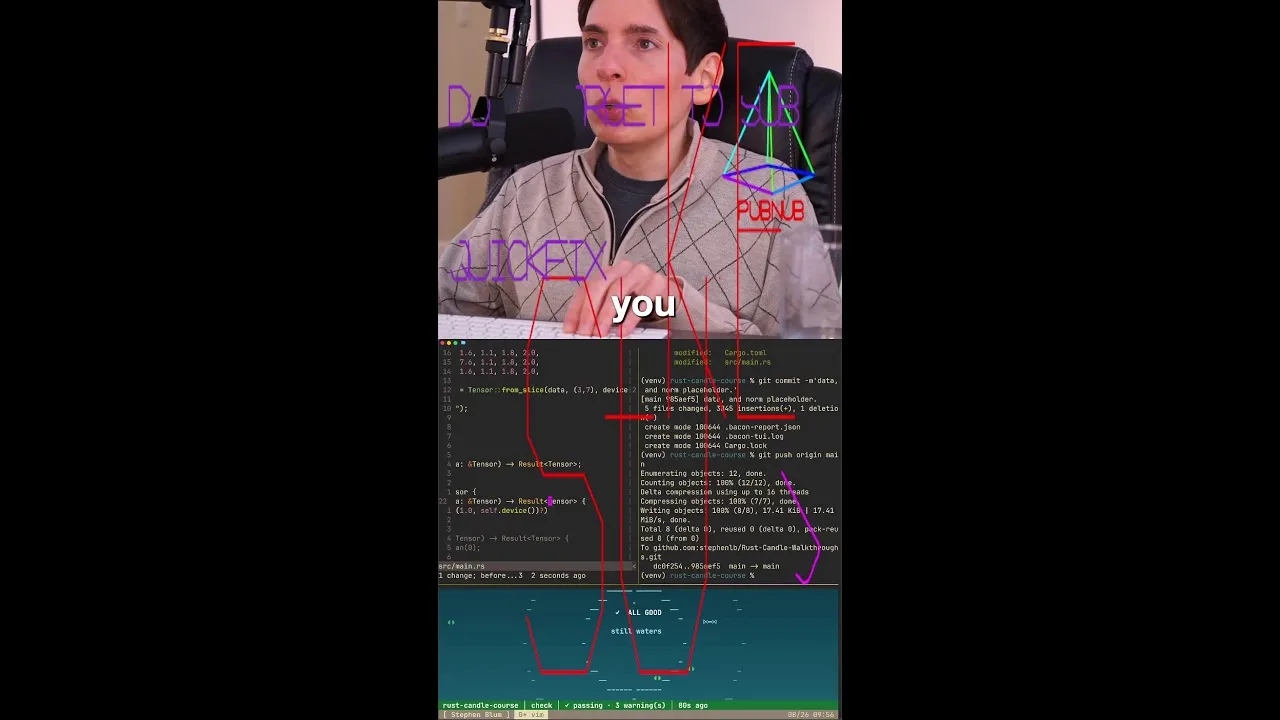 Candle live coding: Rust tensors and Metal setup