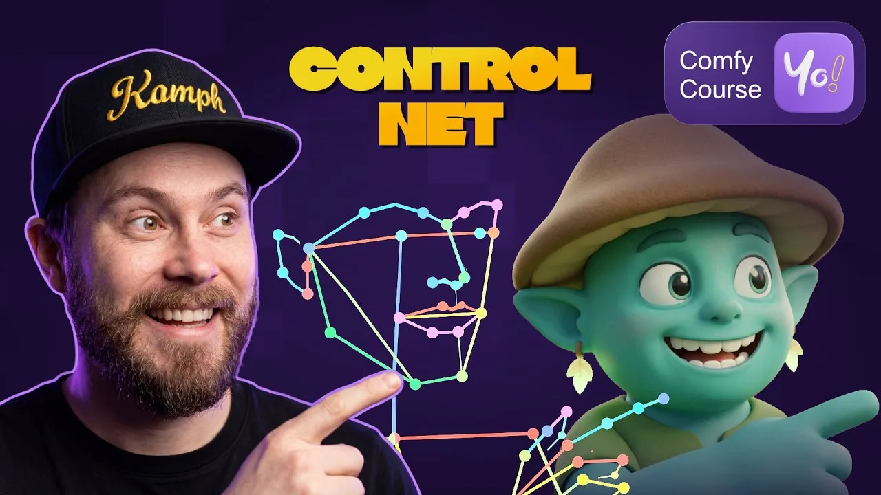 ControlNet in ComfyUI: pose, depth and edge control