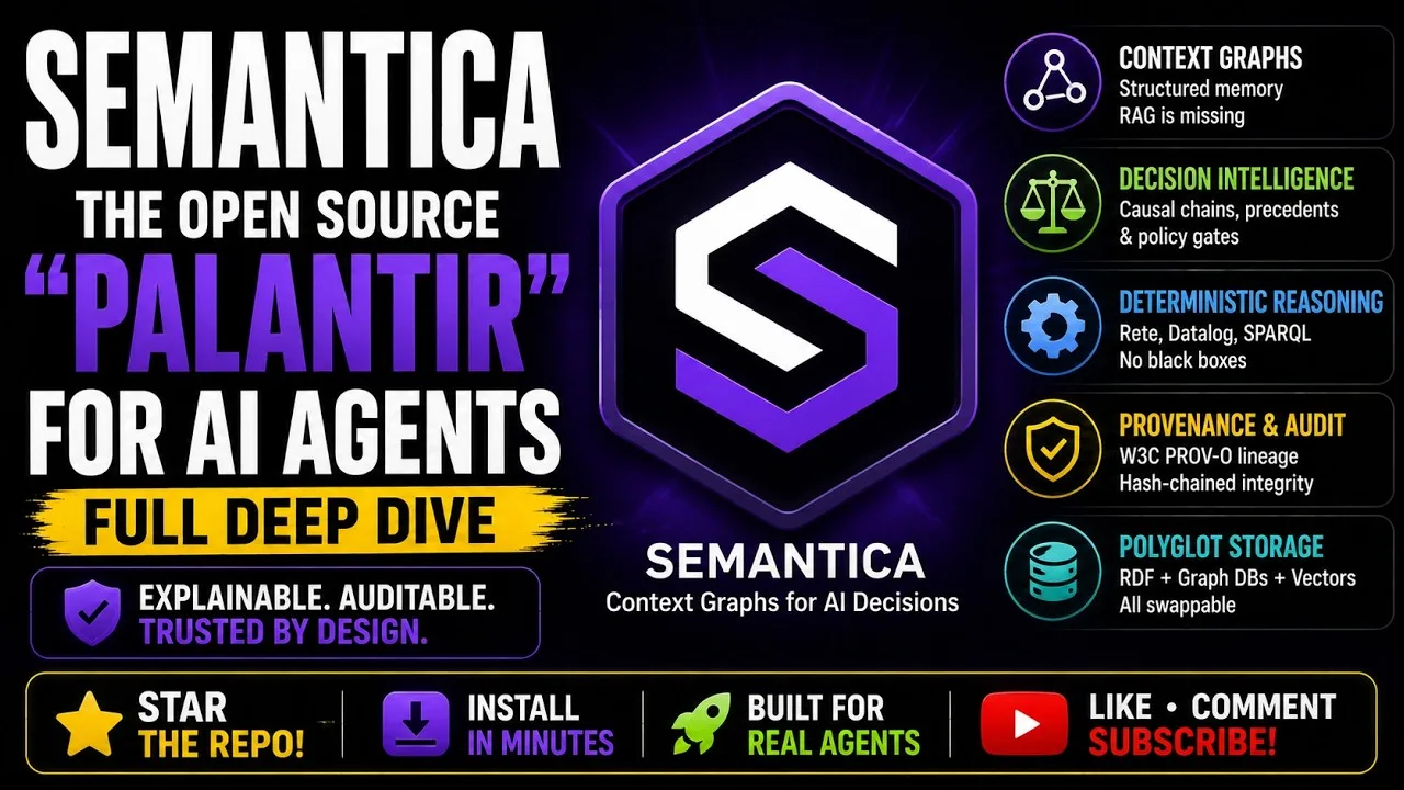 Semantica overview and setup for AI agent context graphs