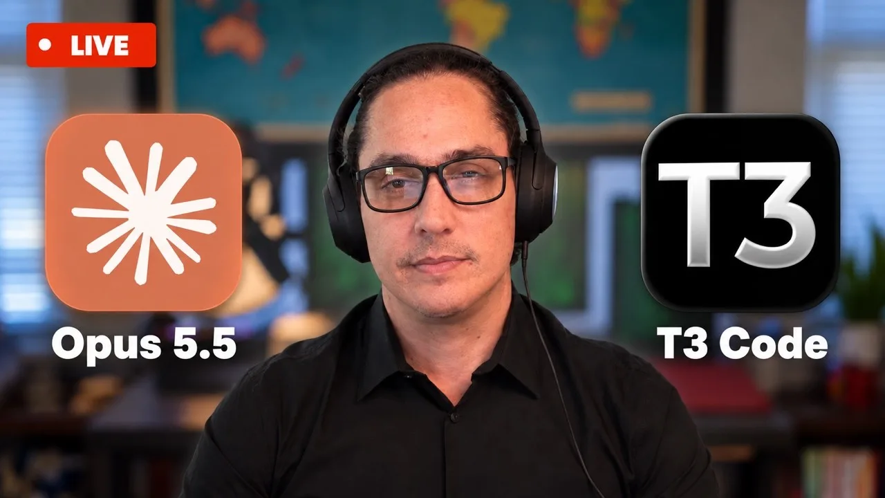 T3 Code with Claude Opus 5.5: builds and voice agent tests