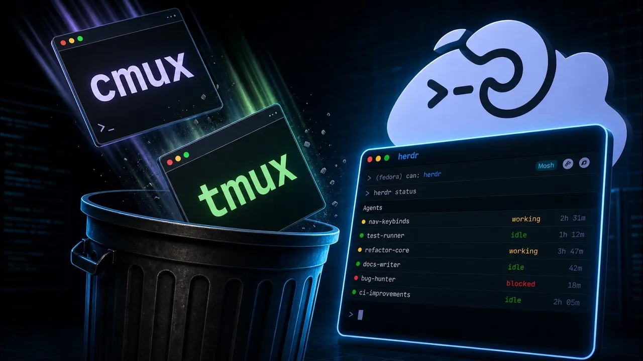 Herdr setup and comparison with Conductor and Codex