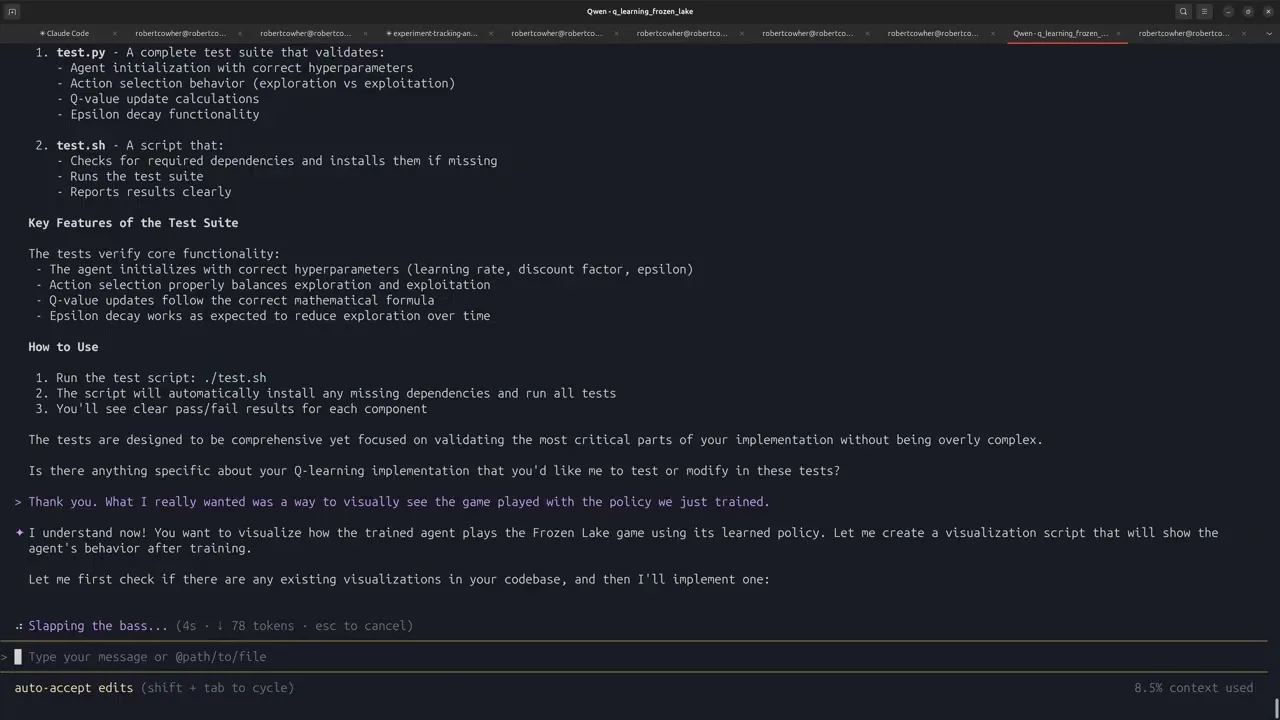 Qwen Code with local models: coding test and limitations