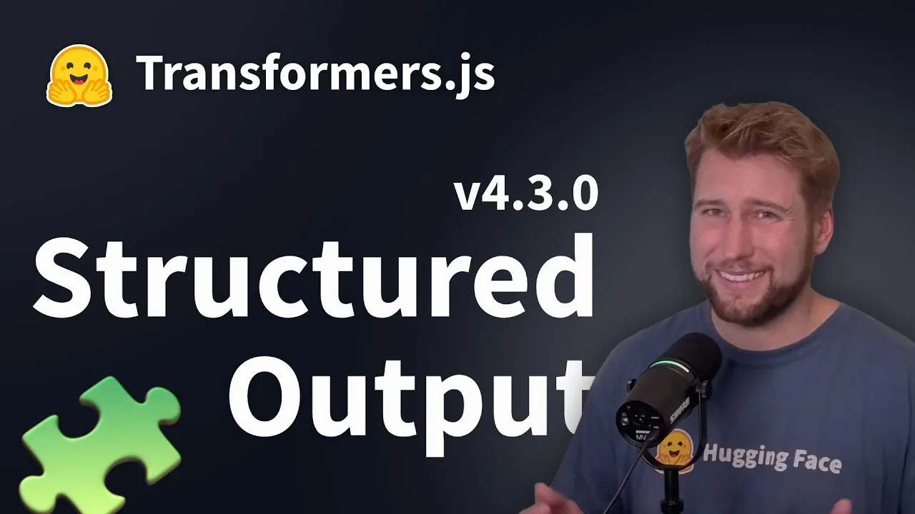 Transformers.js 4.3: browser structured output tutorial