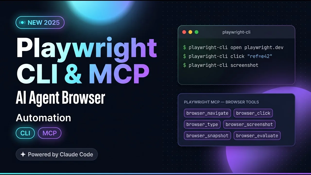 Playwright CLI vs Playwright MCP: setup and browser tests