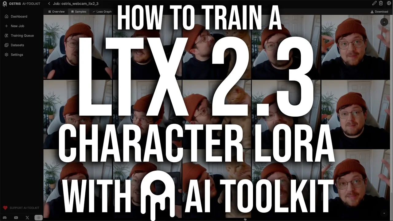 LTX-2.3 character LoRA training with AI Toolkit