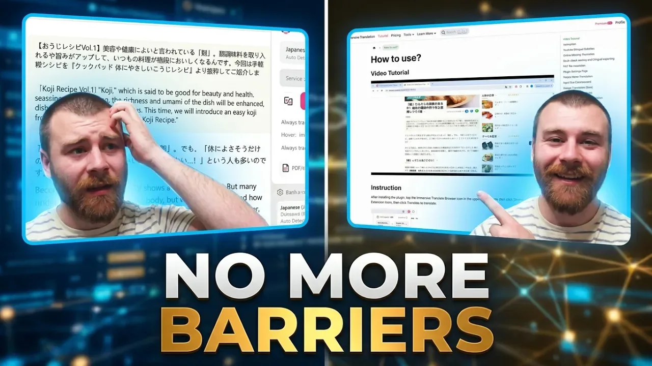 Immersive Translate: bilingual browser features overview