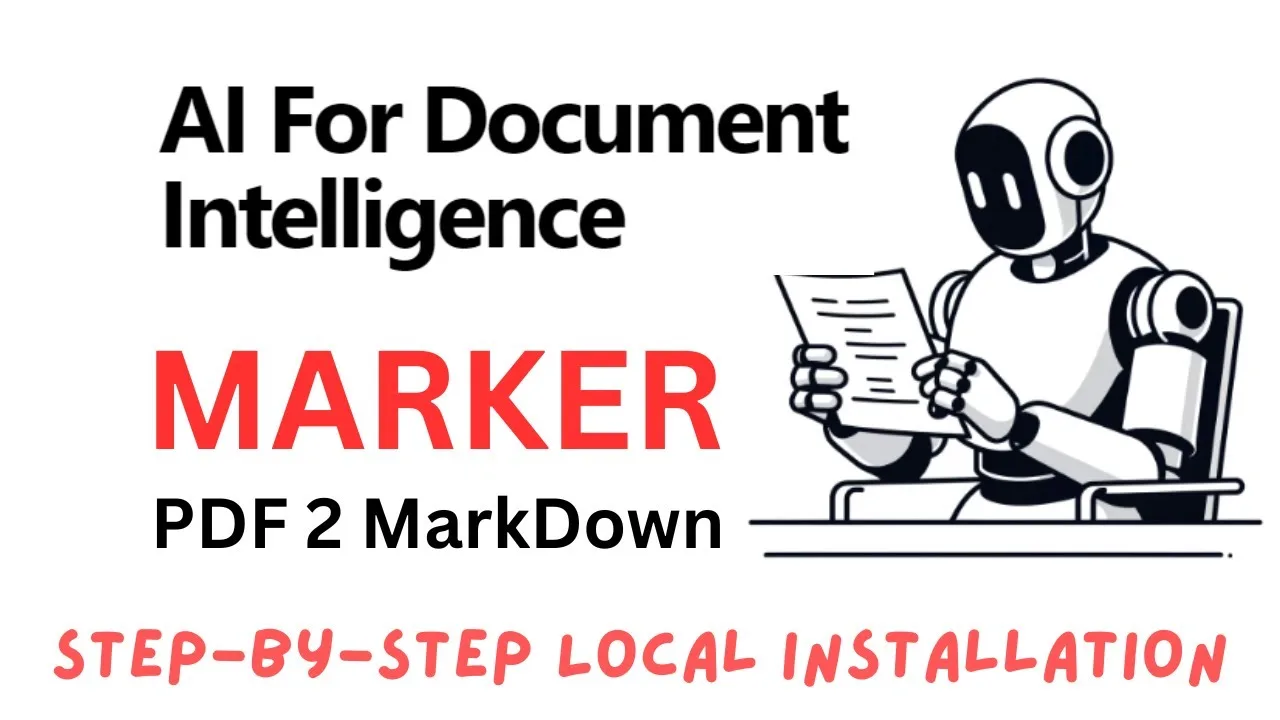 Marker PDF setup: convert PDFs to Markdown, HTML and JSON
