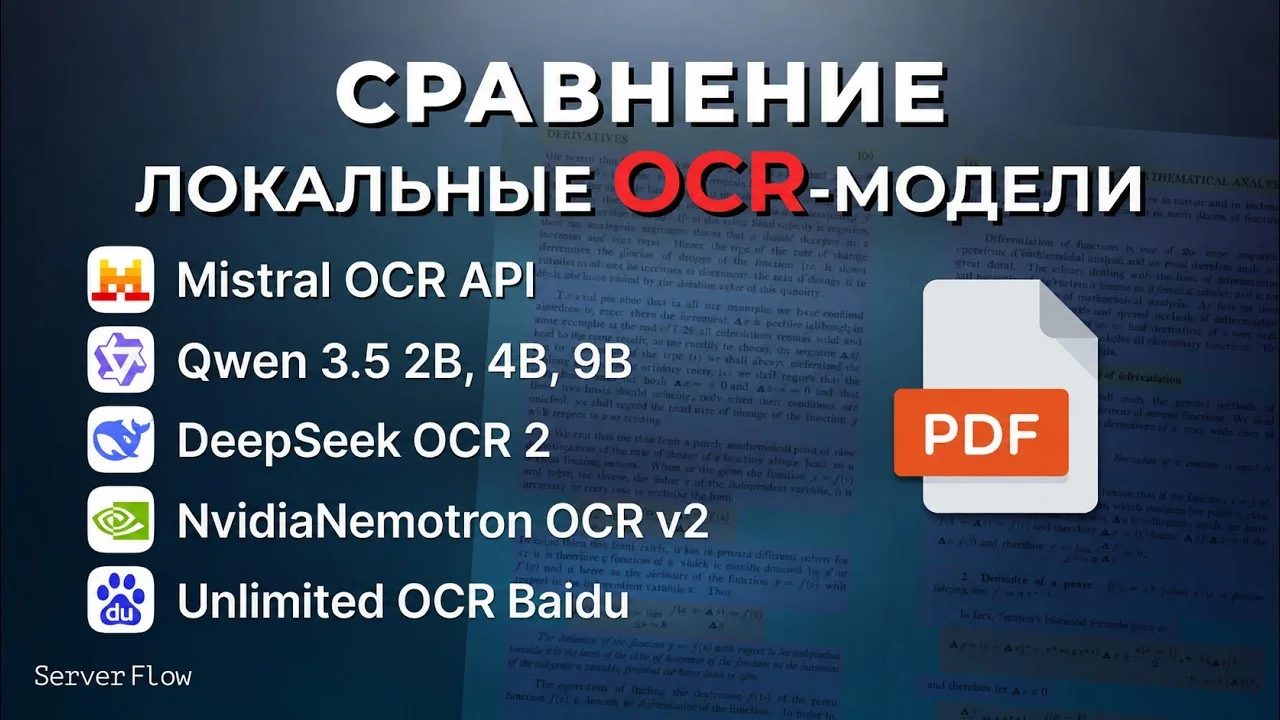 Surya, Qwen3.5 and Mistral OCR: document comparison