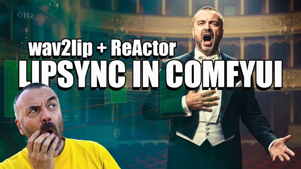 ComfyUI lip-sync setup with Wav2Lip and ReActor