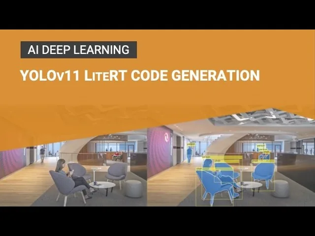 YOLOv11 LiteRT: C/C++ generation with MATLAB Coder