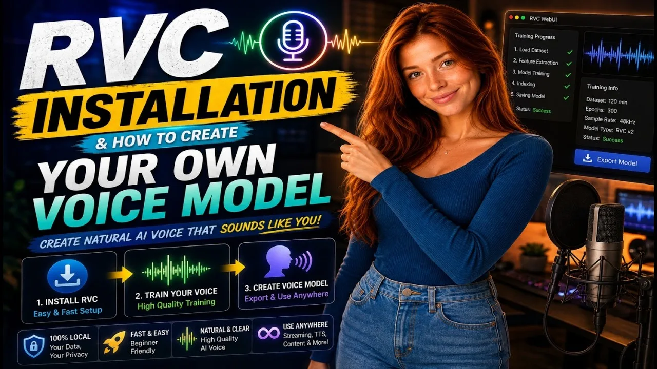 RVC setup: install and train a local voice model