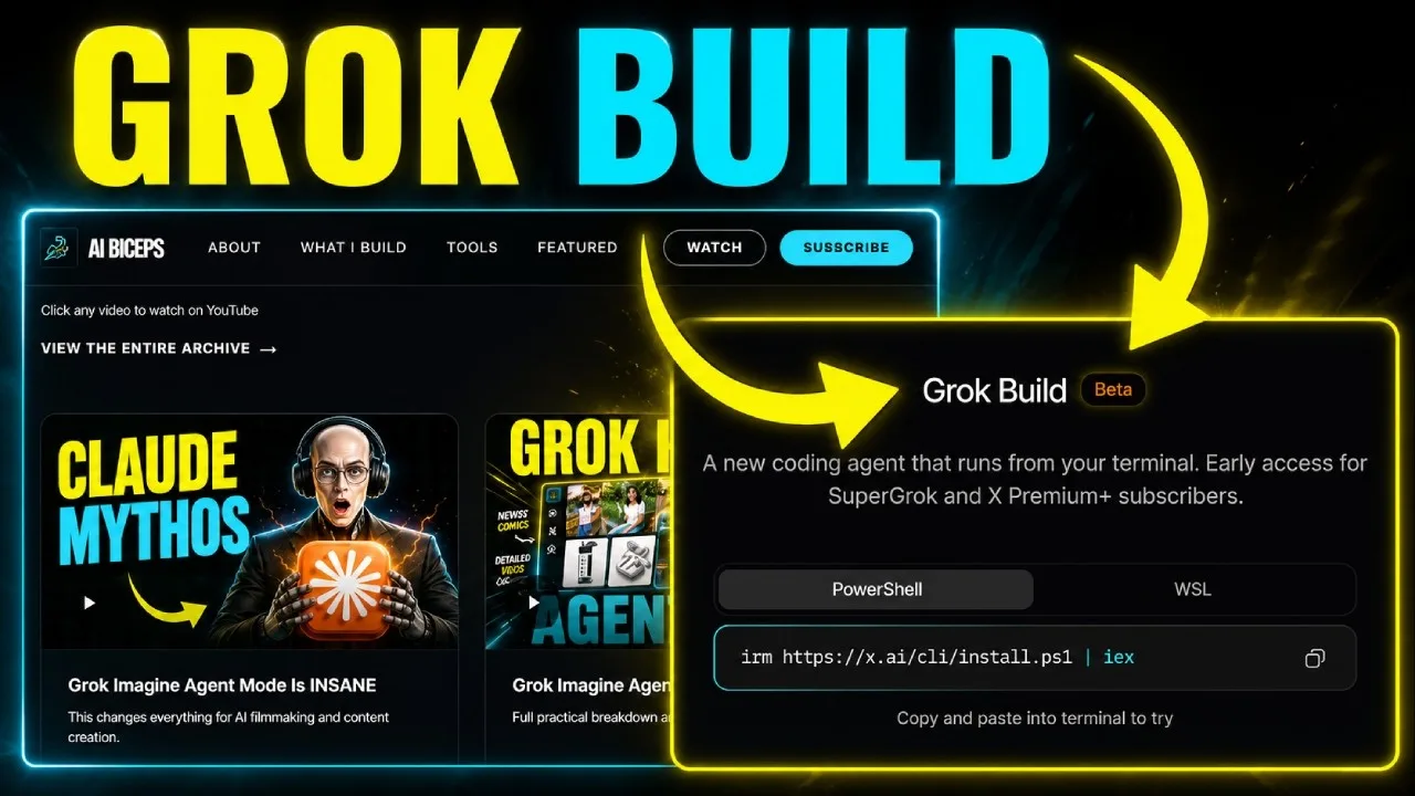 Grok Build: Windows setup and landing page tutorial