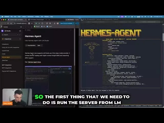 Hermes Agent with LM Studio: local provider setup