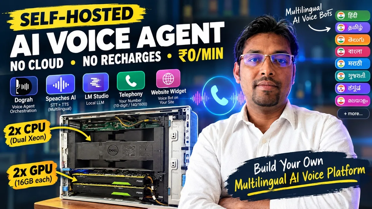 Dograh, LM Studio and Speaches AI voice agent setup