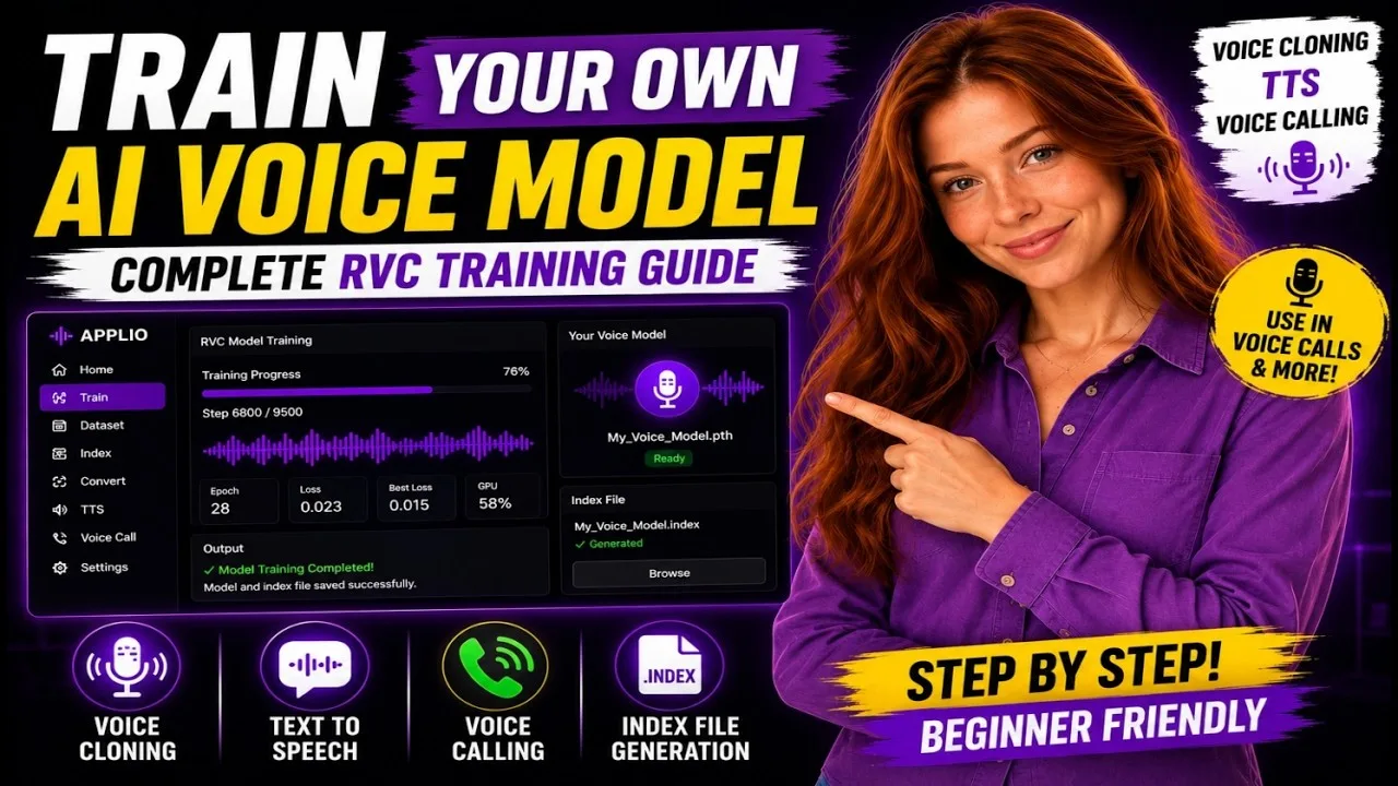 Applio 3.6.4: Train and test an RVC voice model