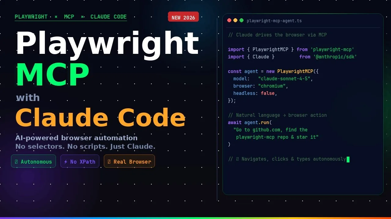 Claude Code and Playwright MCP setup for browser tests