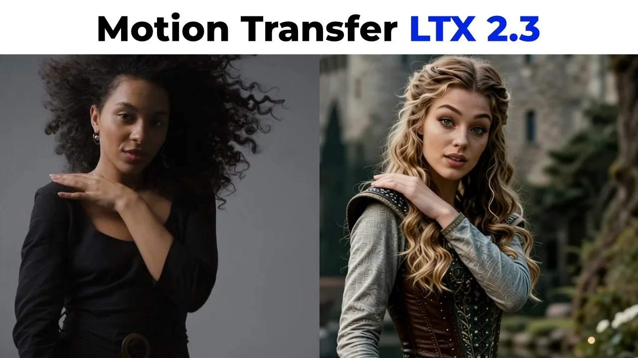 LTX 2.3 in ComfyUI: video motion transfer tutorial