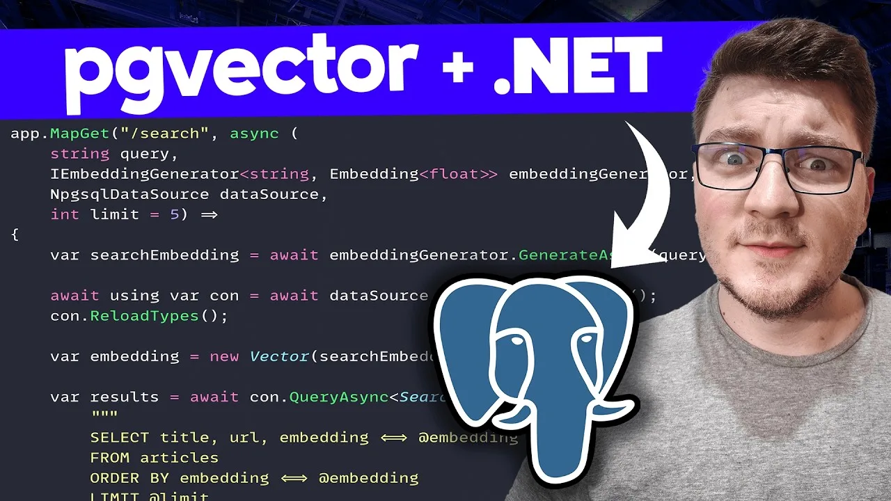 Postgres, pgvector and Ollama: .NET vector search