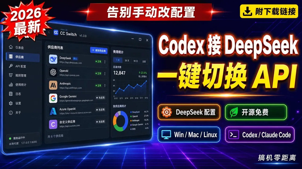CC Switch setup: connect Codex to DeepSeek