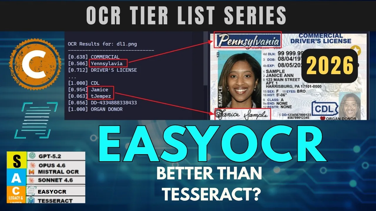 EasyOCR vs Tesseract: GPU setup and document audit