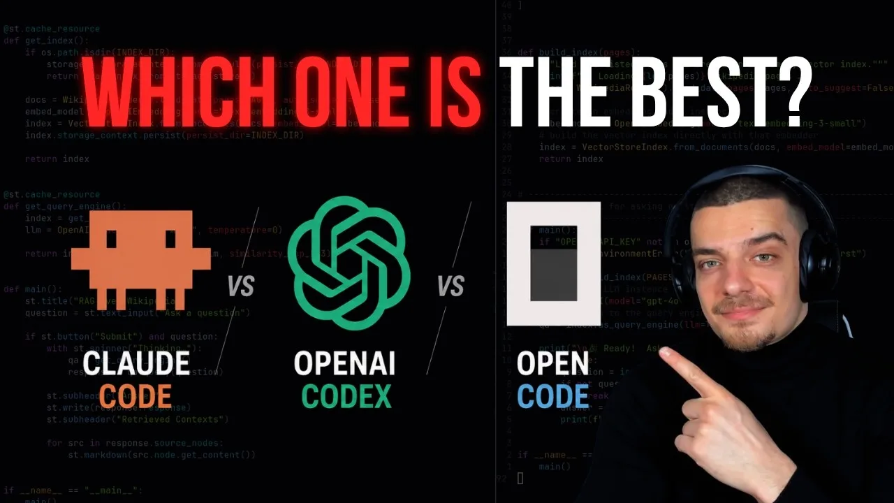 Claude Code vs Codex vs OpenCode: coding agent comparison