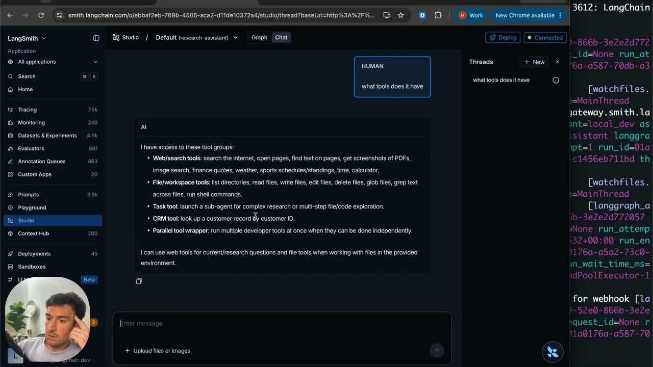 Managed Deep Agents: add custom tools with LangChain