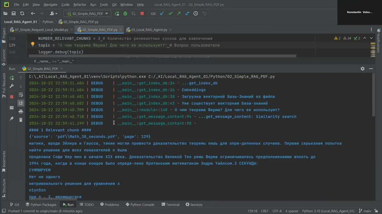 Ollama and LangGraph: local RAG agent setup