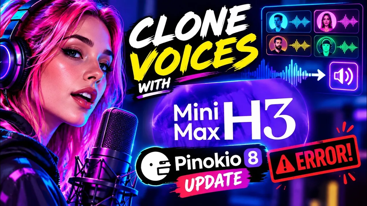 Minimax H3 voice cloning setup with Pinokio 8.2.0