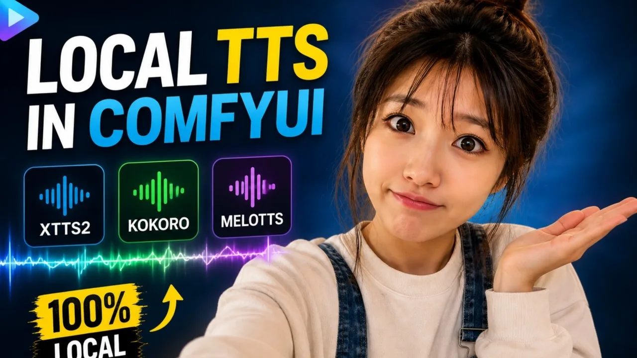 ComfyUI local TTS: XTTS v2, Kokoro and MeloTTS setup