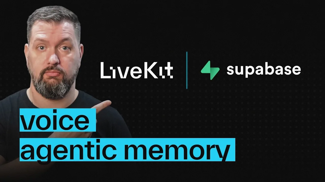 LiveKit + Supabase: build a voice agent with memory